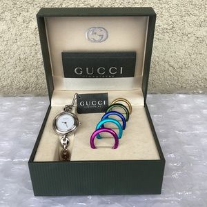 1990’s Vintage Gucci 11/12,2 Mariners Links Bracelet Watch Mint Condition